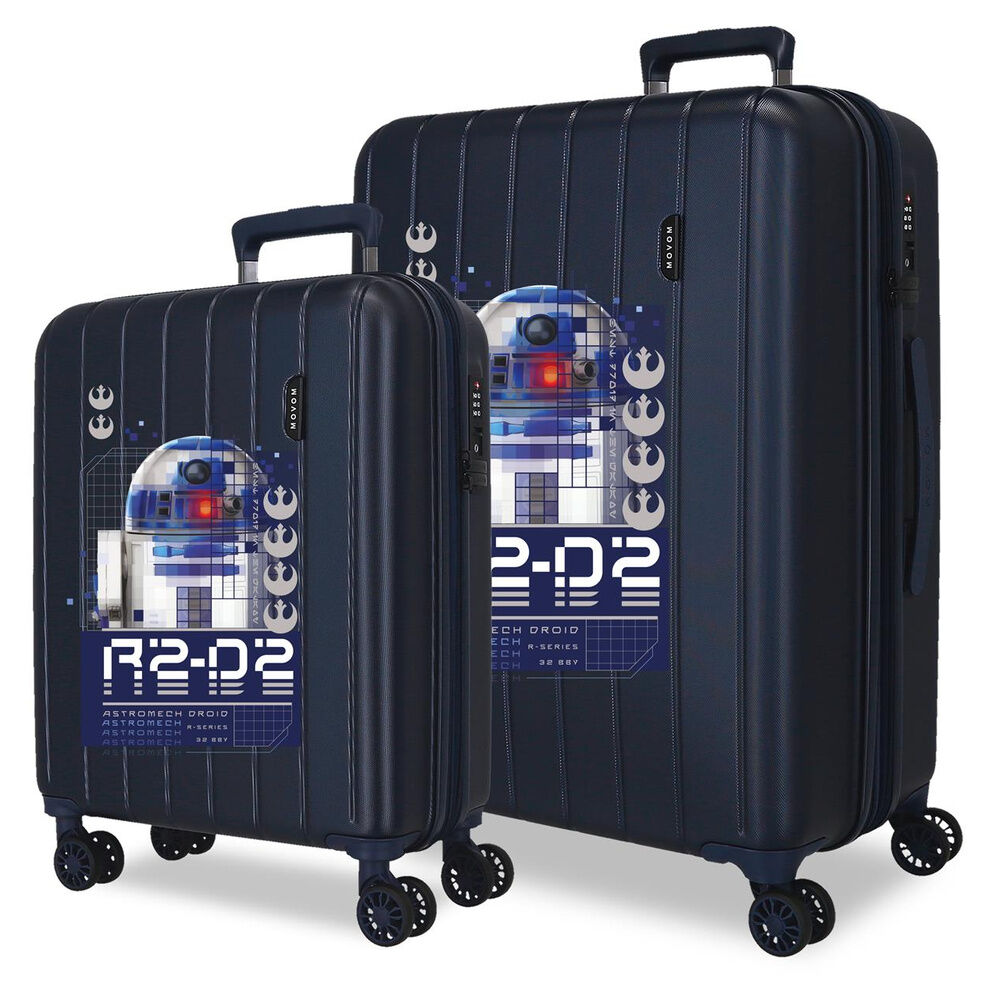 Star Wars R2D2 ABS Ryggsäck med Hjul suitcase set 55/65cm