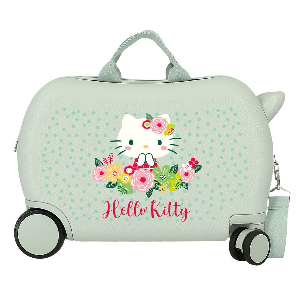 Hello Kitty Floral ABS Ryggsäck med Hjul suitcase 45cm