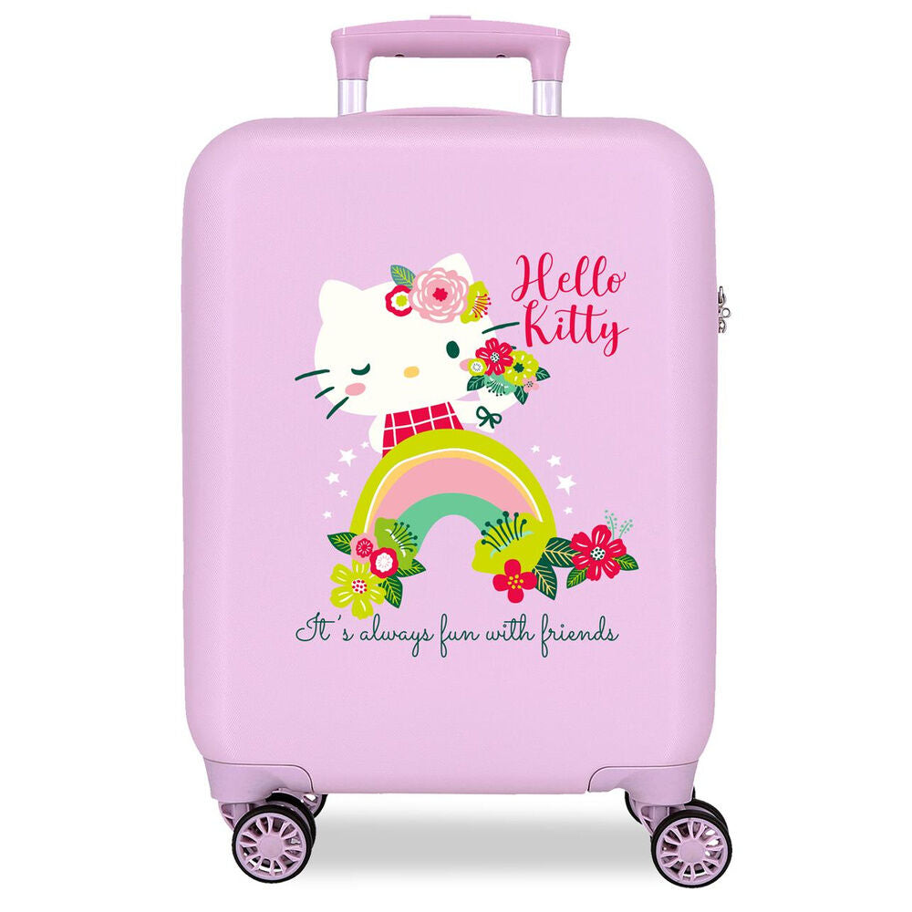 Hello Kitty Always Fun With Friends ABS Ryggsäck med Hjul suitcase 50cm