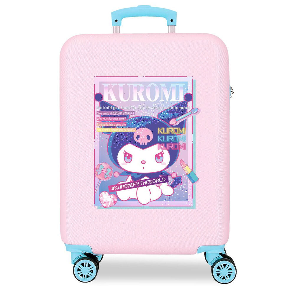 Hello Kitty Kuromi Current Mood ABS Ryggsäck med Hjul suitcase 55cm