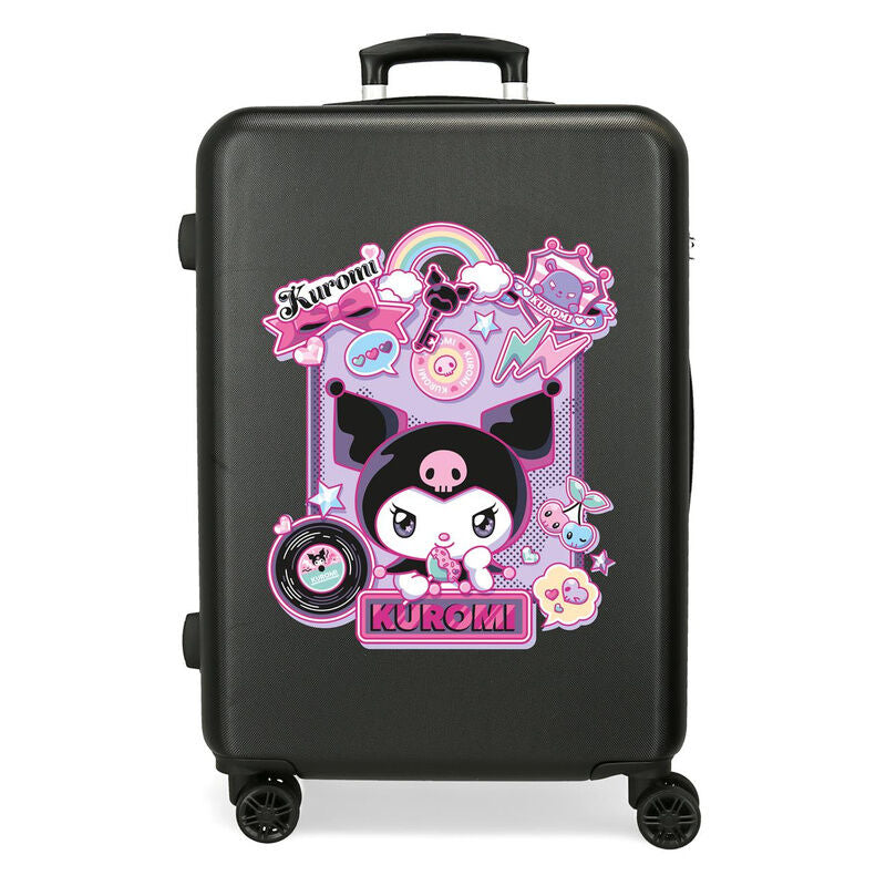 Hello Kitty Kuromi Wonder Expandable ABS Ryggsäck med Hjul suitcase 65cm