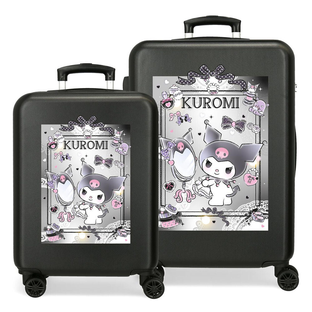 Hello Kitty Kuromi Dream Closer Set 2 ABS Ryggsäck med Hjul suitcases 55-65cm