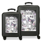 Hello Kitty Kuromi Dream Closer Set 2 ABS Ryggsäck med Hjul suitcases 55-65cm