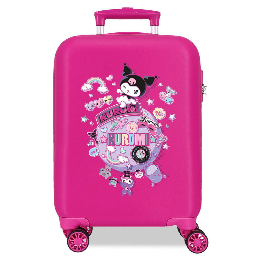 Hello Kitty Kuromi Around The World ABS Ryggsäck med Hjul suitcase 50cm