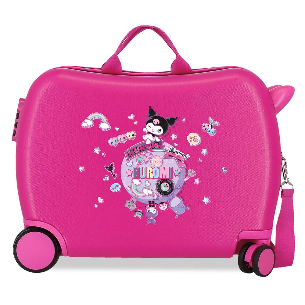 Hello Kitty Kuromi Around The World ABS Ryggsäck med Hjul suitcase 50cm