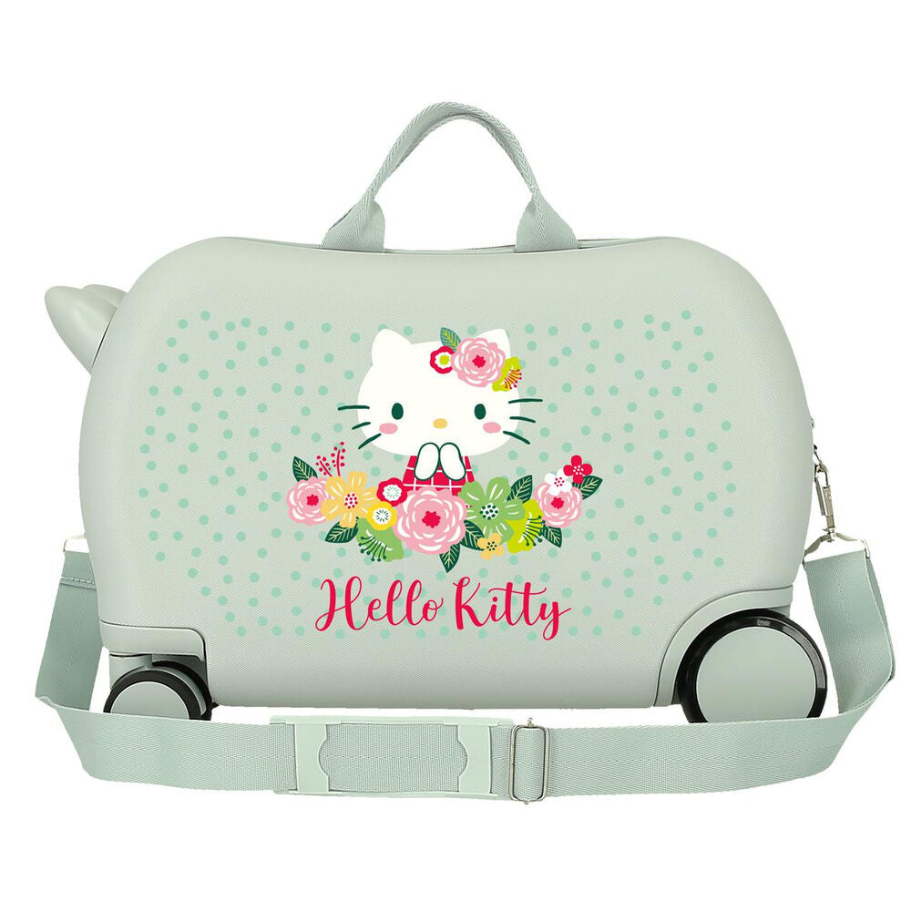 Hello Kitty Floral ABS Ryggsäck med Hjul suitcase 45cm