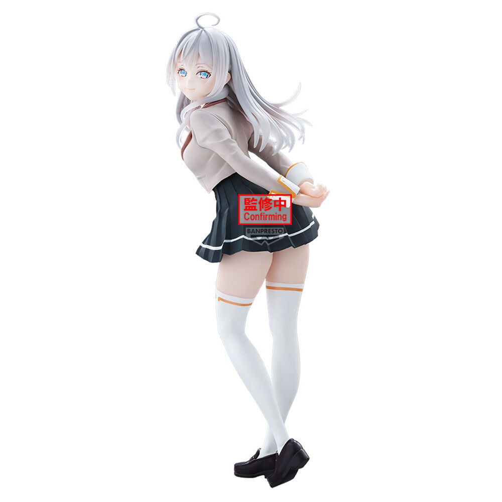 Alya Something Hides Her Feelings i Rysk Glitter & Glamourös Alya Skoluniformfigur 23 cm