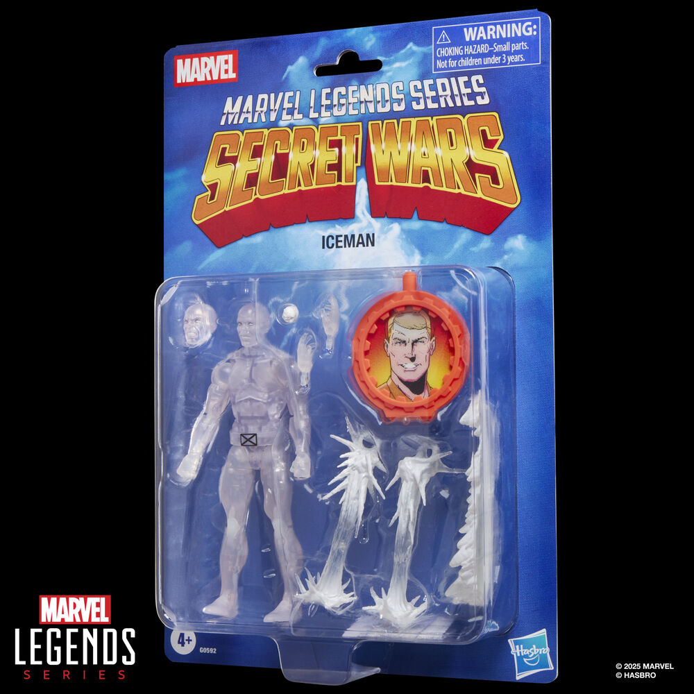 Marvel Legends Series Secret Wars Iceman Figur 15cm - Detaljerad och Rörlig Actionfigur