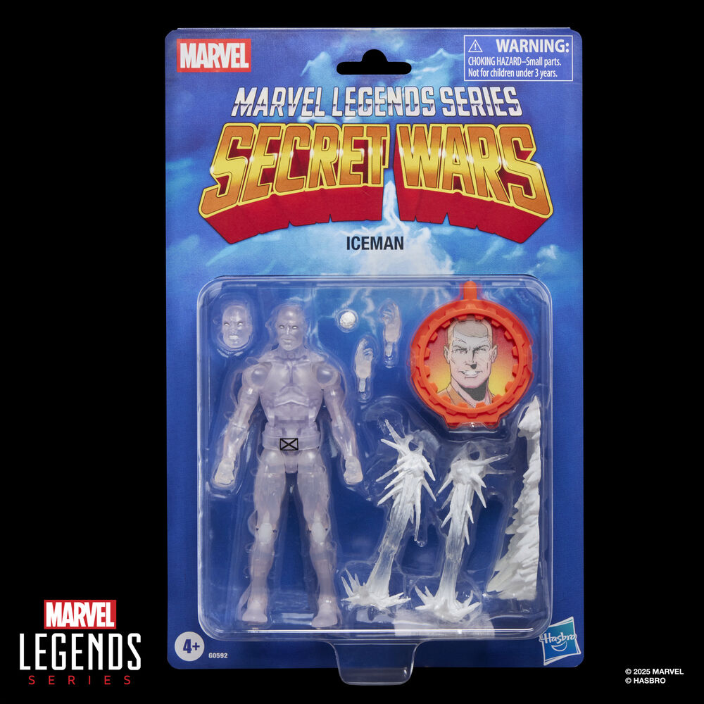 Marvel Legends Series Secret Wars Iceman Figur 15cm - Detaljerad och Rörlig Actionfigur