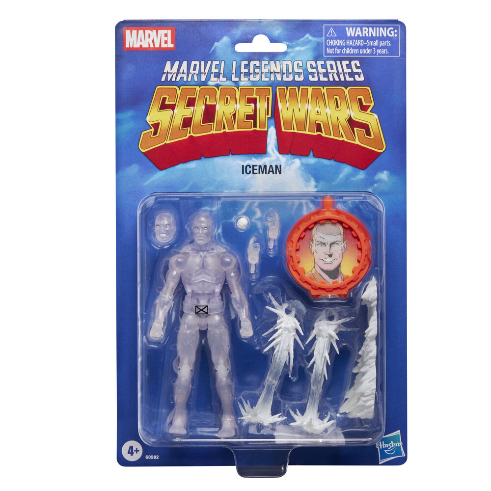 Marvel Legends Series Secret Wars Iceman Figur 15cm - Detaljerad och Rörlig Actionfigur