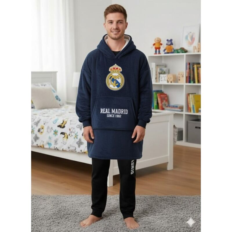 Real Madrid oversize sweatshirt jacka vuxen