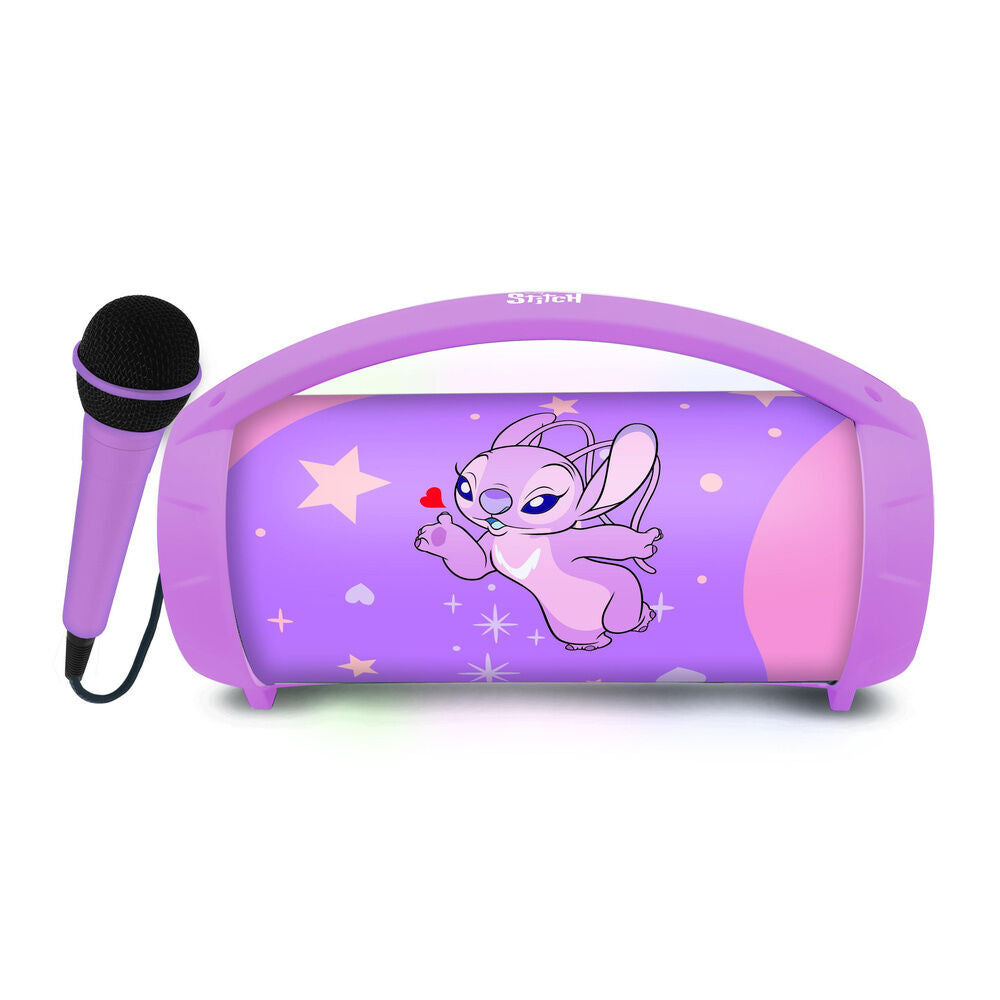 Disney Stitch Angel Illuminated Bluetooth Högtalare + Mikrofon