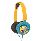 Minions Hörlurar: Fällbara Stereo Hörlurar med Volymbegränsning
