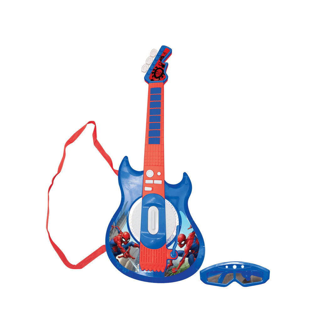 Marvel Spiderman Elektrisk Gitarr med Mikrofon