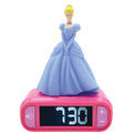 Disney Princess Cinderella 3D Nattlampa och Alarmklocka