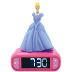 Disney Princess Cinderella 3D Nattlampa och Alarmklocka