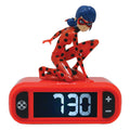 Miraculous Ladybug 3D Nattlampa Alarmklocka