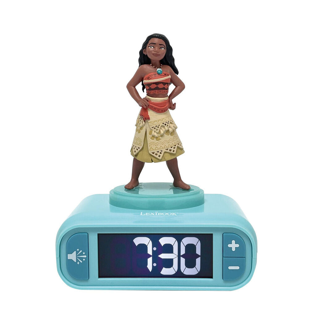 Disney Moana Vaiana 3D Nattlampa Väggklocka