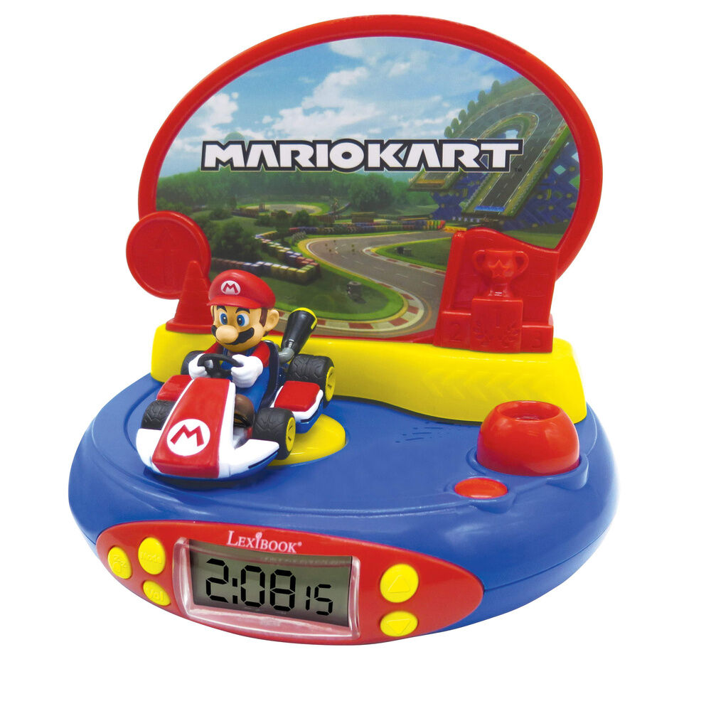 Nintendo Mario Kart 3D Projektor Väckarklocka