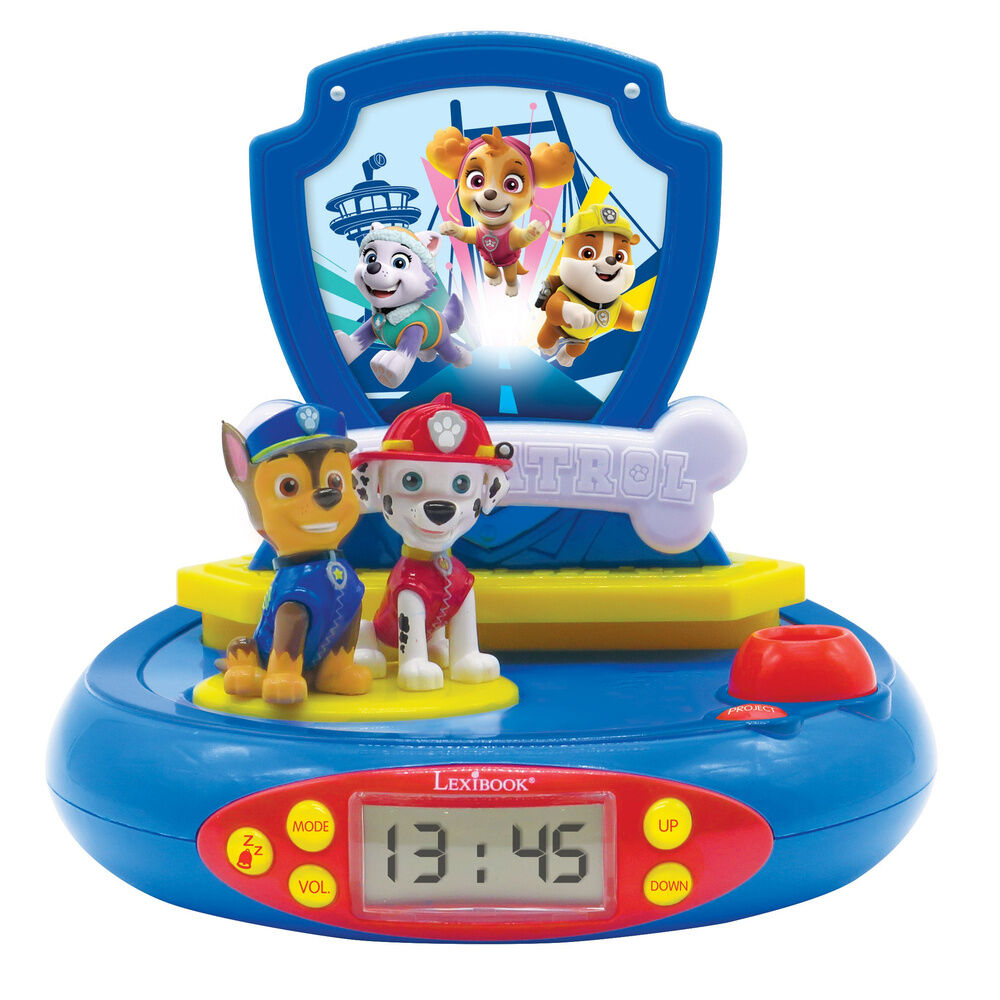 Paw Patrol 3D Projektor Väckarklocka