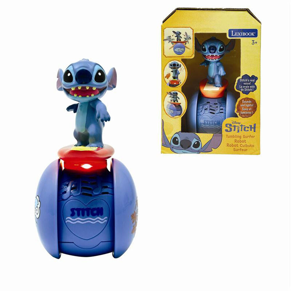 Disney Stitch Tumbling Surfer Robot