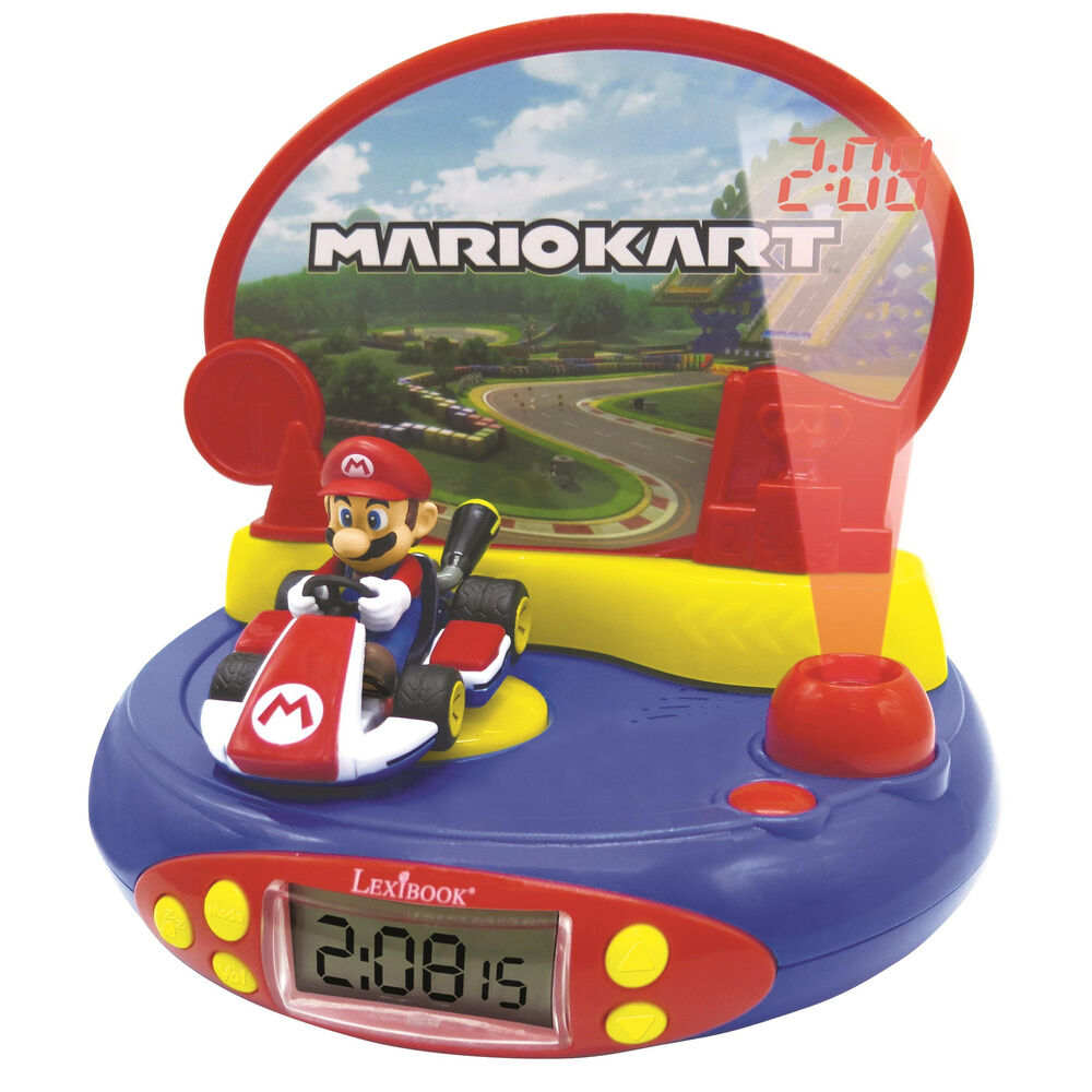 Nintendo Mario Kart 3D Projektor Väckarklocka