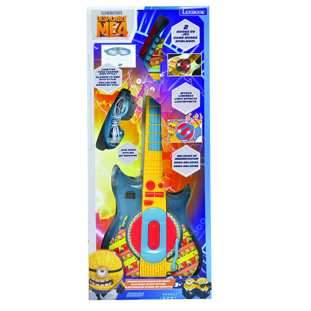 Minions Elektrisk Gitarr med Mikrofon