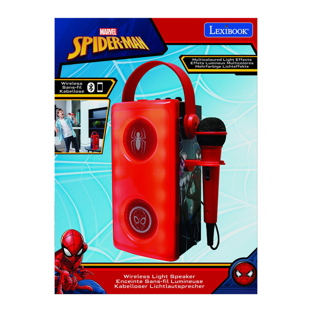 Marvel Spiderman Illuminated Bluetooth Högtalare med Mikrofon