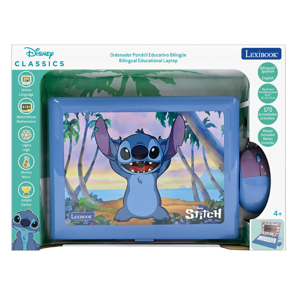 Disney Stitch Bilingual Educational Laptop