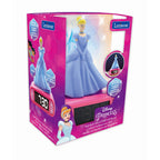 Disney Princess Cinderella 3D Nattlampa och Alarmklocka