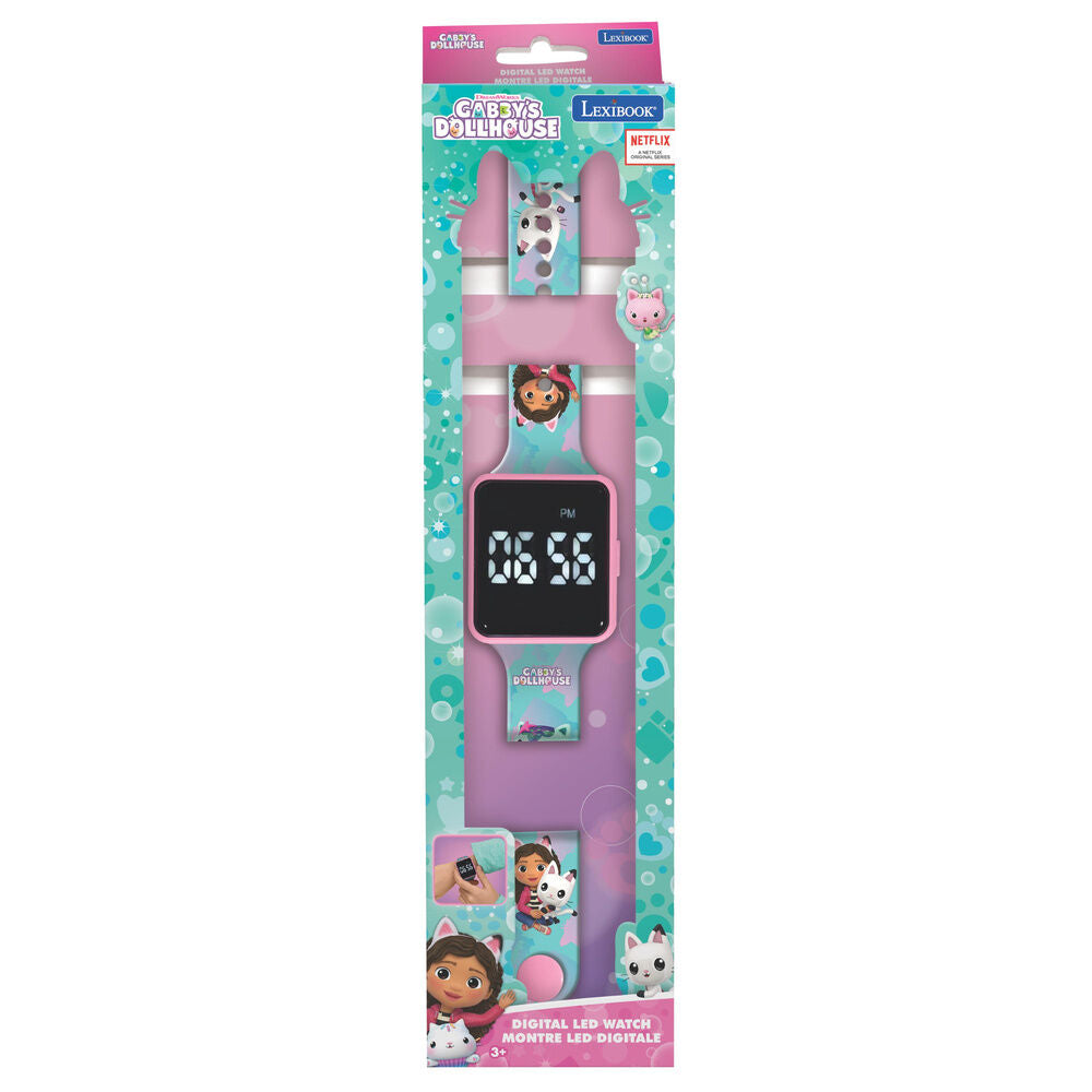 Gabbys Dollhouse Digital LED Klocka