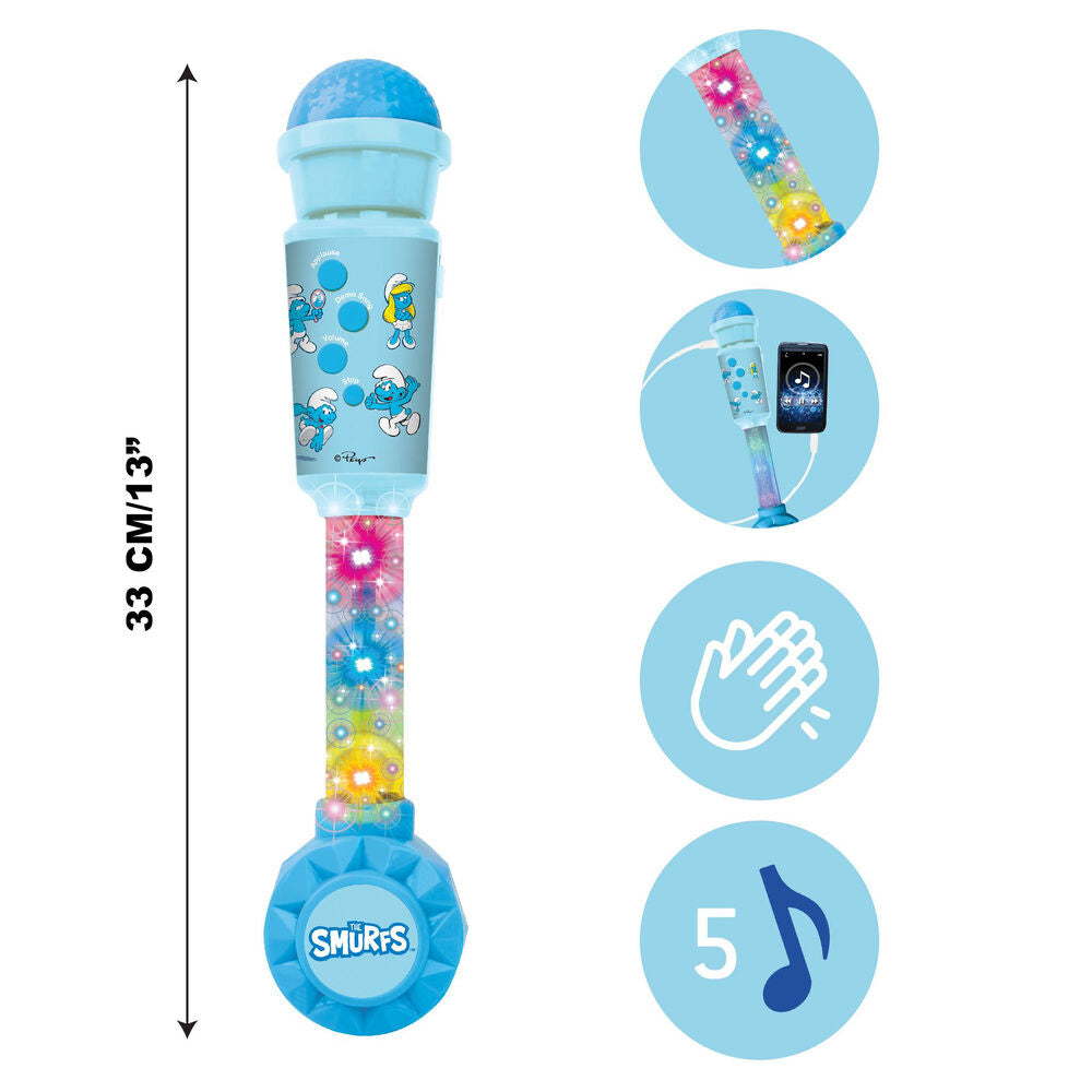 Smurfarna Belyst Mikrofon