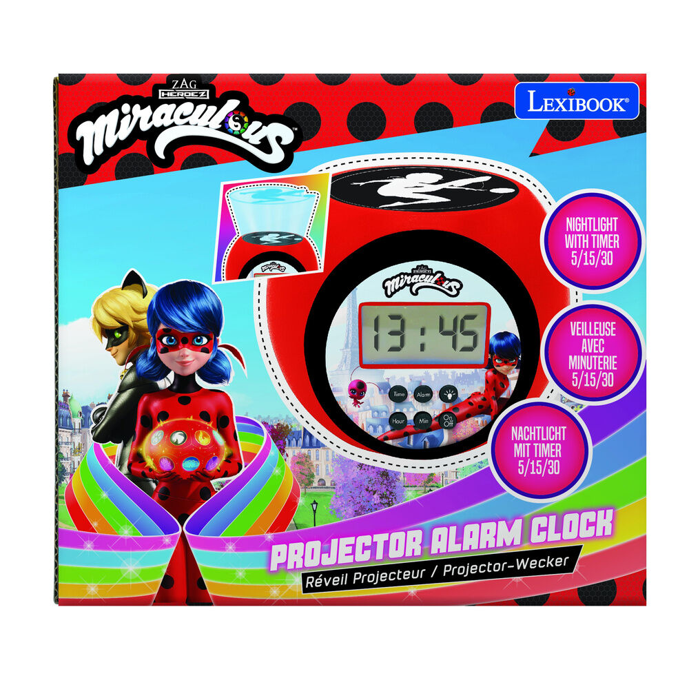 Miraculous Ladybug Projektor Väckarklocka