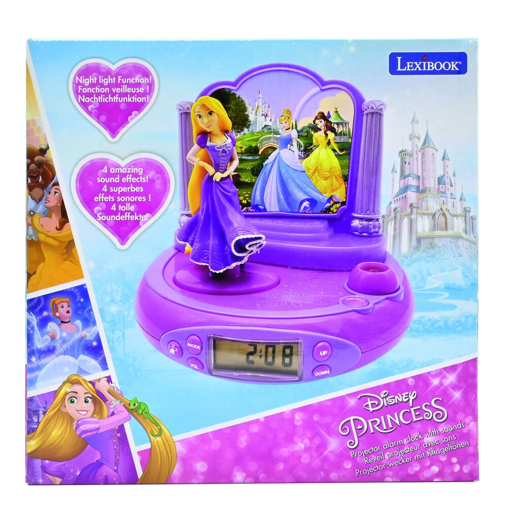 Disney Princess Rapunzel 3D Projektor Väckarklocka