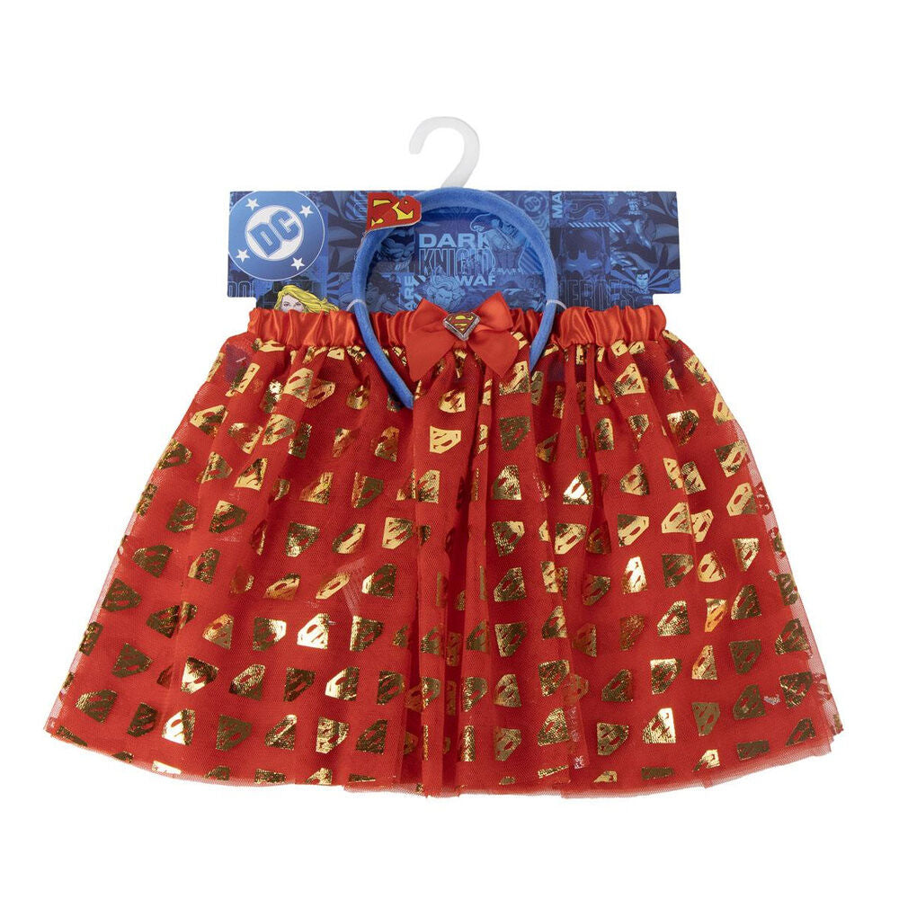 DC Comics Superman diadema + tutu set - perfekt för små superhjältar