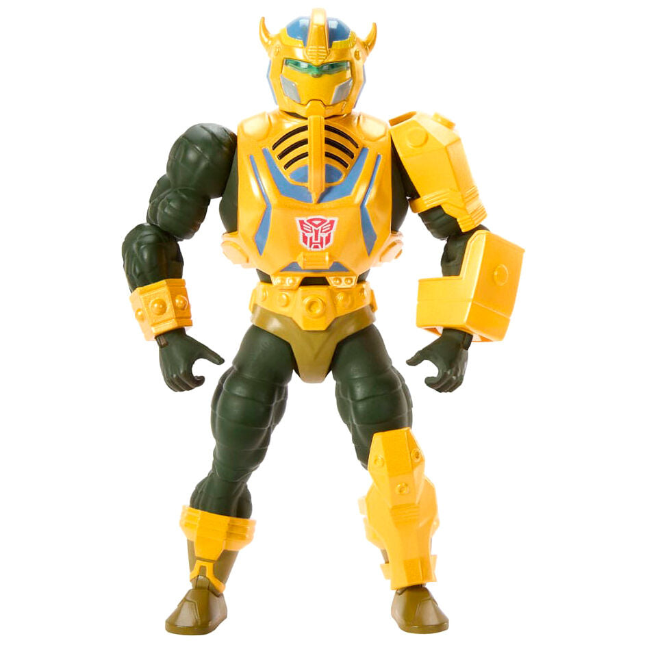 Masters of the Universe x Transformers Bumblebee Armor Man-At-Arms Figur 14 cm