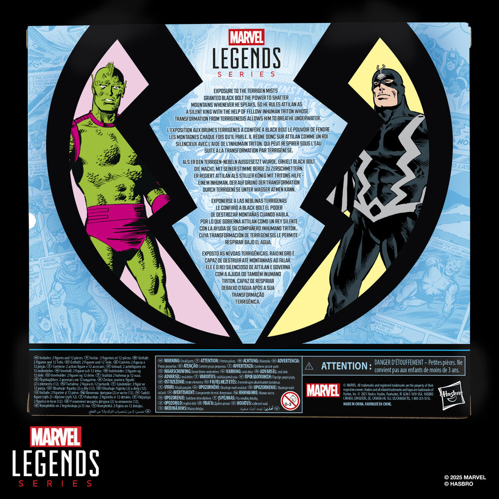 Marvel Legends Series Inhumans Black Bolt & Triton set - 15 cm figurer