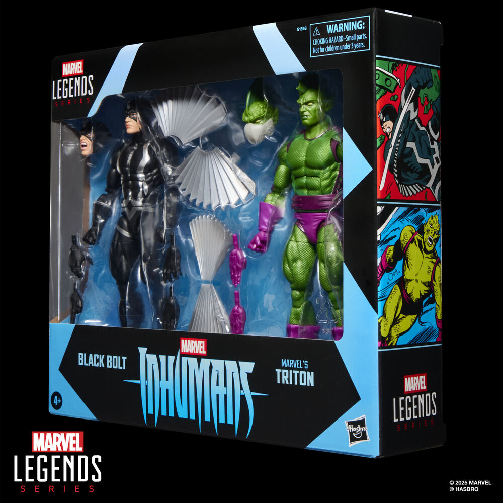 Marvel Legends Series Inhumans Black Bolt & Triton set - 15 cm figurer