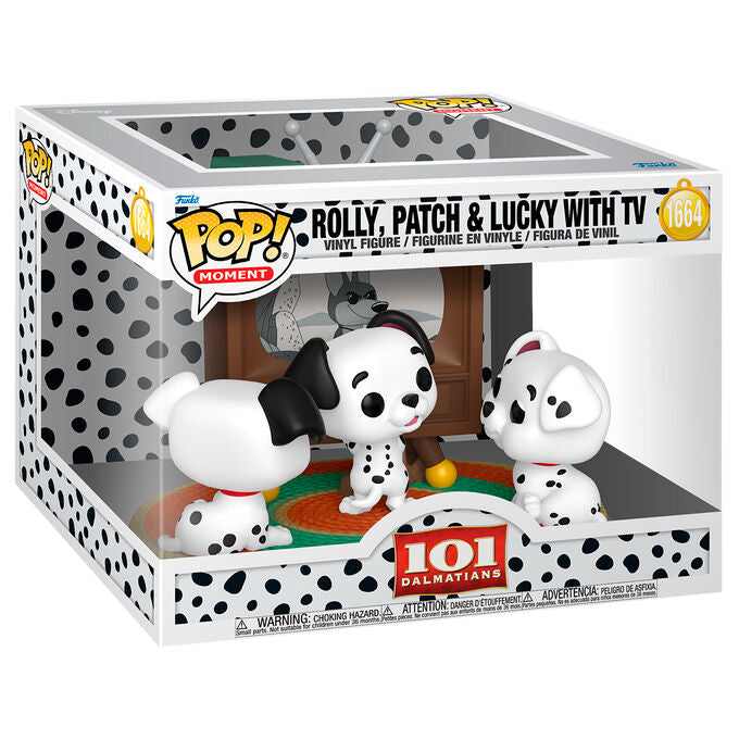 POP Figur Moment Disney 101 Dalmatas Rolly Patch & Lucky med TV