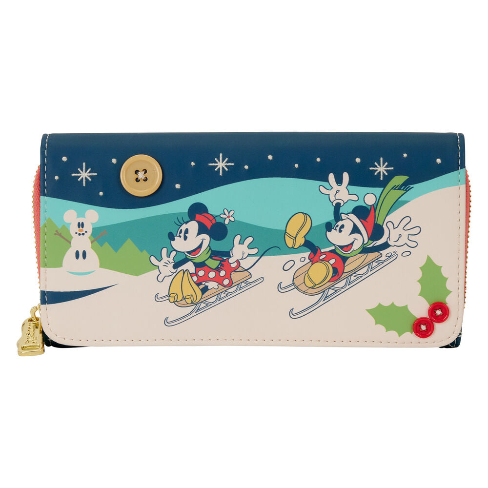 Loungefly Disney Mickey & Minnie Holiday Plånbok