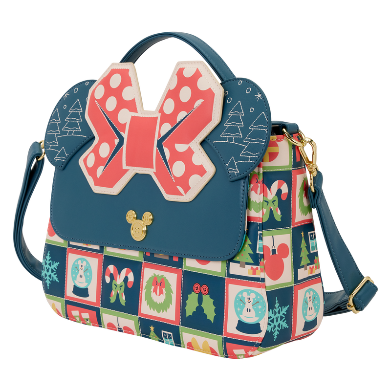 Loungefly Disney Mickey Holiday Axelremsväska