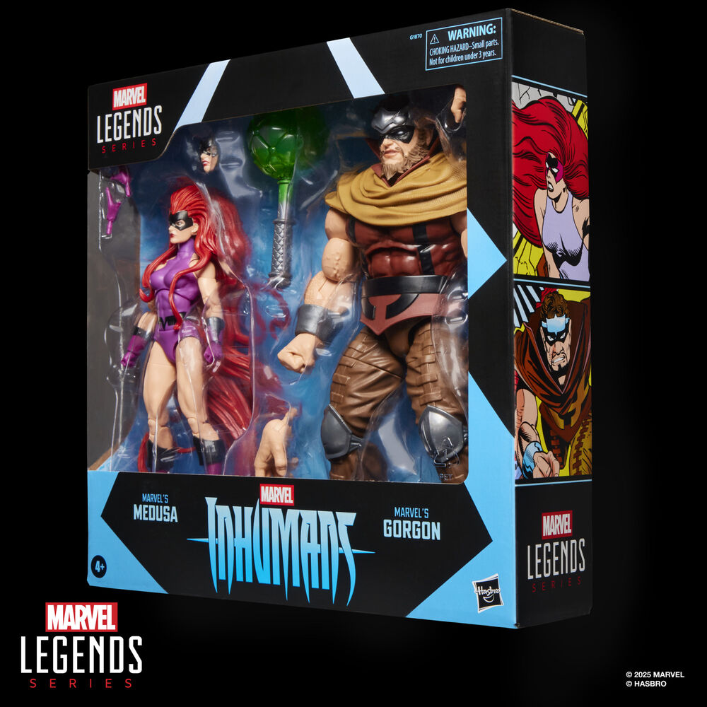 Marvel Legends Series Inhumans Medusa & Gorgon pack 2 figurer