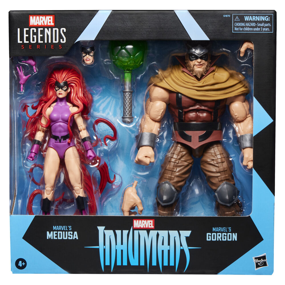 Marvel Legends Series Inhumans Medusa & Gorgon pack 2 figurer