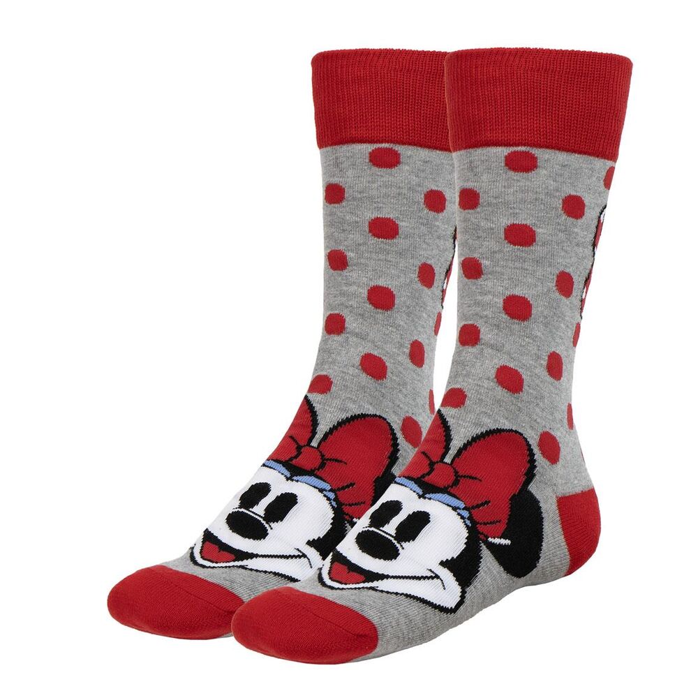 Disney Minnie Pack med 3 vuxensockor