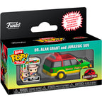 Bitty POP Ride Figur Jurassic Park Dr. Alan Grant och Jurassic SUV