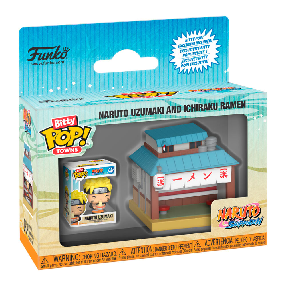Bitty POP Town Figur - Naruto Shippuden Naruto Uzumaki och Ichiraku Ramen
