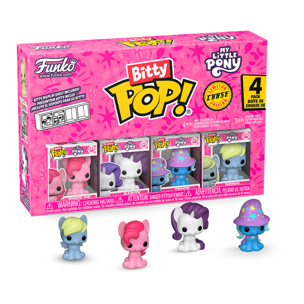 Blister 4 figurer Bitty POP My Little Pony Pinkie Pie
