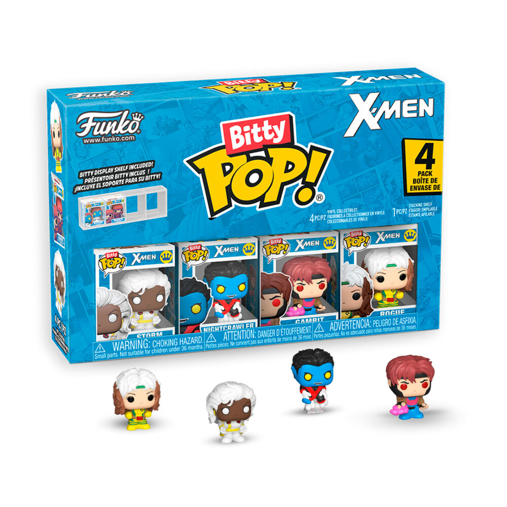 Blister 4 figures Bitty POP Marvel X-Men Gambit