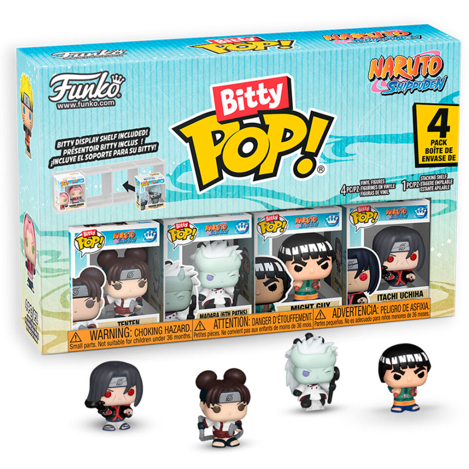 Blister 4 Figurer Bitty POP Naruto Shippuden Battle