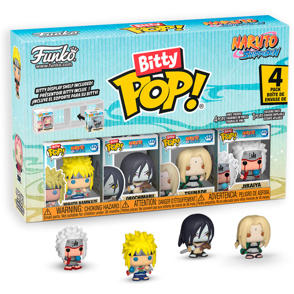 Blister 4 Figurer Bitty POP Naruto Shippuden Team 2